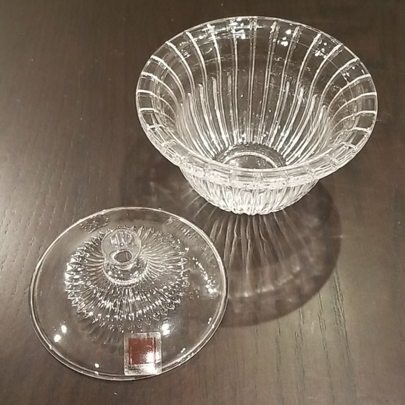 Paşabahçe Crysta Candy dish w/ lid. NIB - Picture 2 of 16